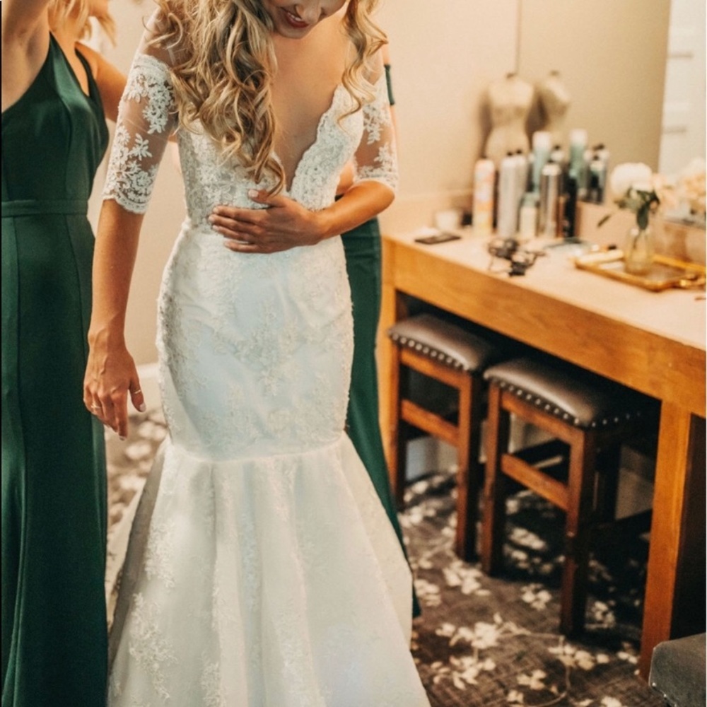 MillaNova Off-White Mermaid Wedding Dress